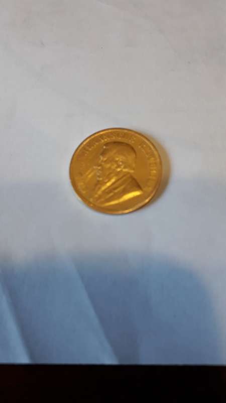 1900 ZAR Gold Pound single shaft. 22ct Gold.